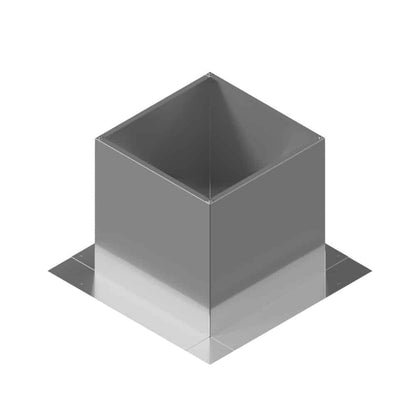 Square Roof Curb for 9" Diameter Vent | 12" high walls