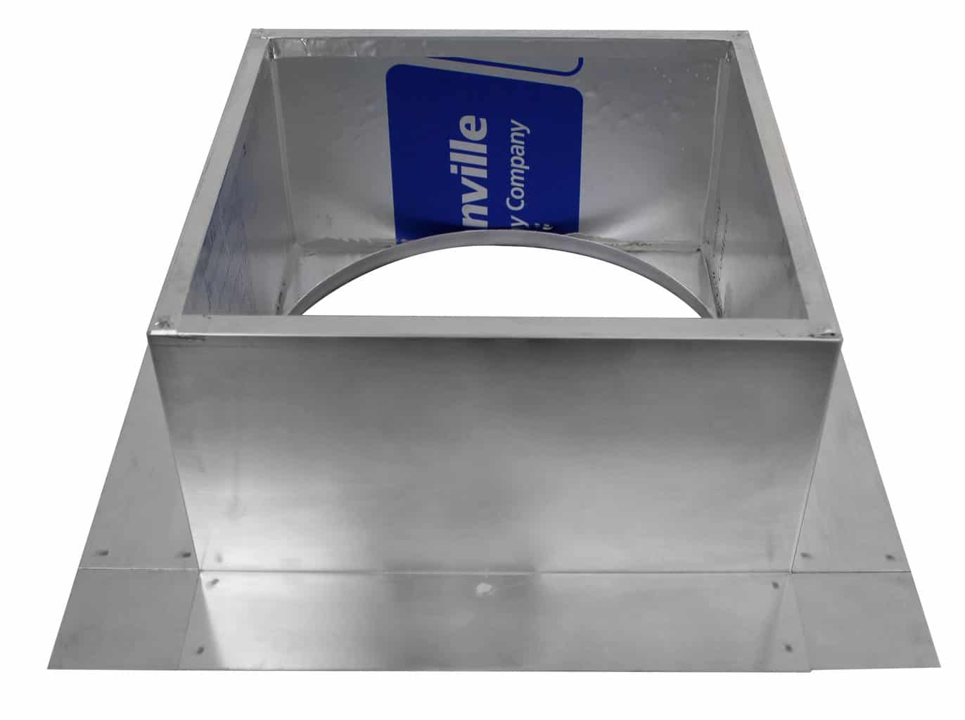 Model RC-9-H6-Ins |  Roof Curb for 9" Diameter Vent | 6" high walls | Insulated Walls