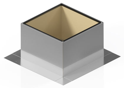 Insulated Square Roof Curb for 9" Diameter Vent | 8" high walls