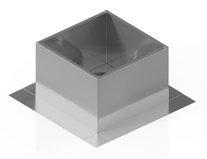 Square Roof Curb for 9" Diameter Vent | 8" high walls
