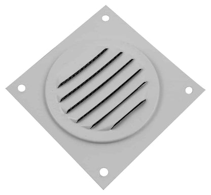 Model RSV-2-WT | Round Soffit Vent  |  2"  Diameter  | White