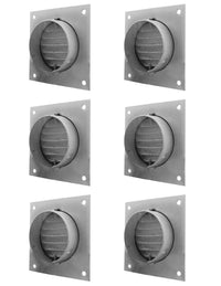 Soffit Vents Painted White - Pack of 6 | Round Soffit Vent | 2" Diameter - Active Ventilation Products