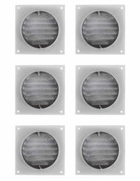 Soffit Vents Painted White - Pack of 6 | Round Soffit Vent | 3" Diameter - Active Ventilation Products