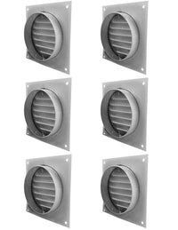 Soffit Vents Painted White - Pack of 6 | Round Soffit Vent | 3" Diameter - Active Ventilation Products
