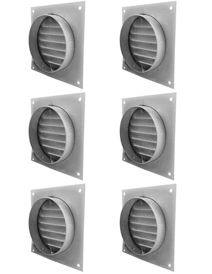 Model RSV-3-WT(6) - Pack of 6 | Round Soffit Vent  |  3"  Diameter  | White