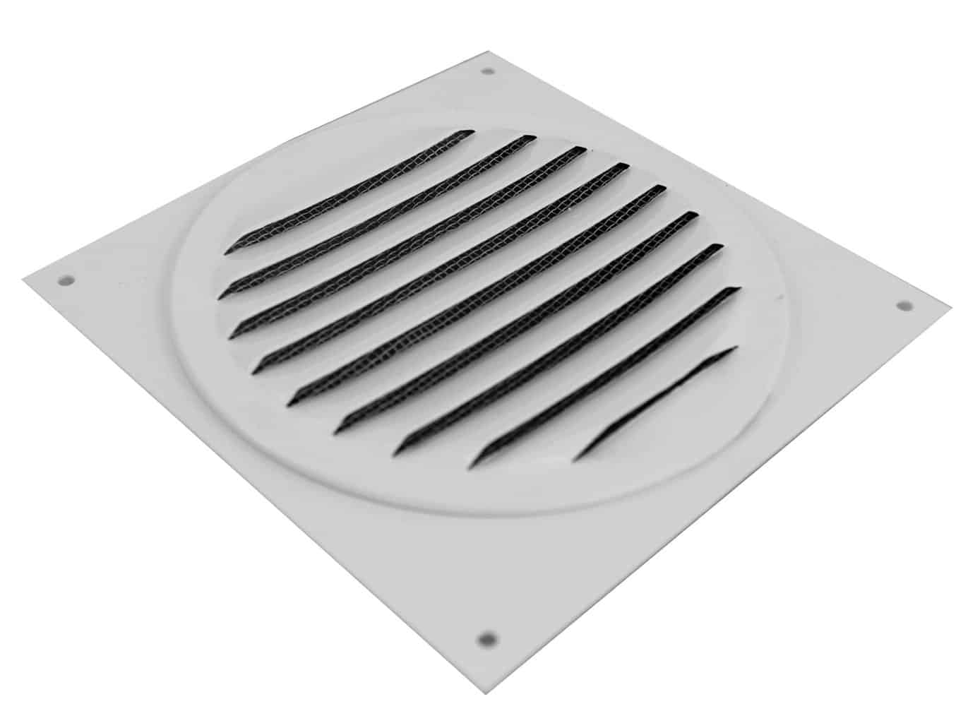 Model RSV-4-WT | Round Soffit Vent  |  4"  Diameter  | White