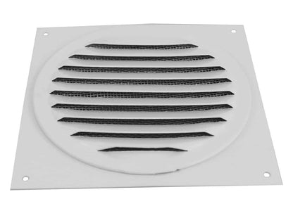 Model RSV-4-WT | Round Soffit Vent  |  4"  Diameter  | White