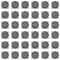 Soffit Vents Painted White - Pack of 36 | Round Soffit Vent | 4" Diameter - Active Ventilation Products