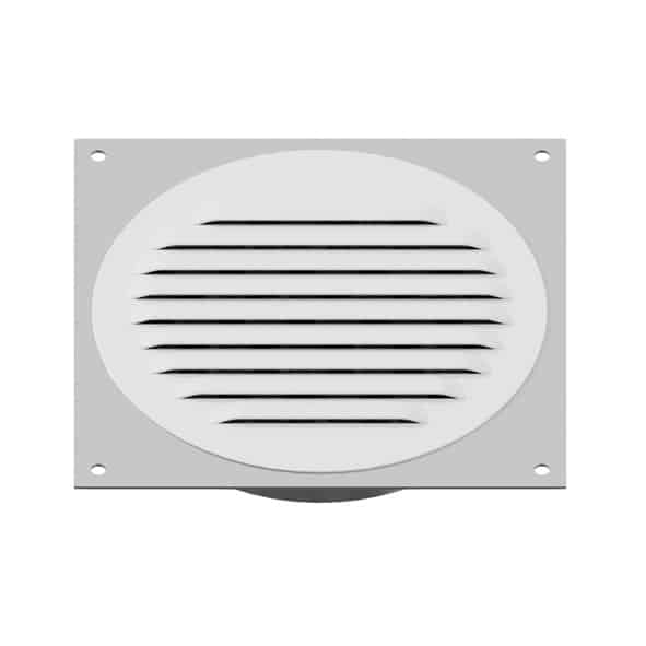 Model RSV-4-WT | Round Soffit Vent  |  4"  Diameter  | White