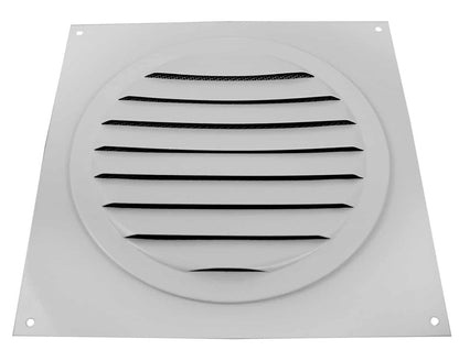 Model RSV-6-WT | Round Soffit Vent  |  6"  Diameter  | White