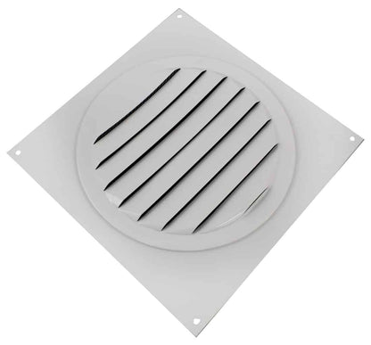 Model RSV-6-WT | Round Soffit Vent  |  6"  Diameter  | White