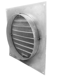 Soffit Vents Painted White - Pack of 6 | Round Soffit Vent | 6" Diameter - Active Ventilation Products