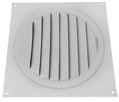 Model RSV-6-WT | Round Soffit Vent  |  6"  Diameter  | White