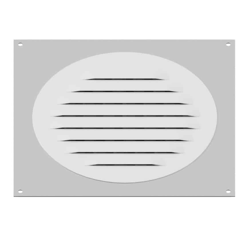 Model RSV-6-WT | Round Soffit Vent  |  6"  Diameter  | White