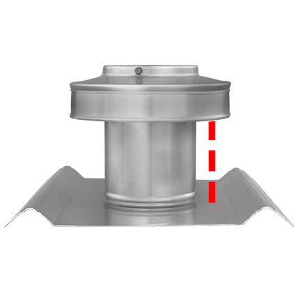 Round Back SM-Rib Panel Vents for Metal Roofs