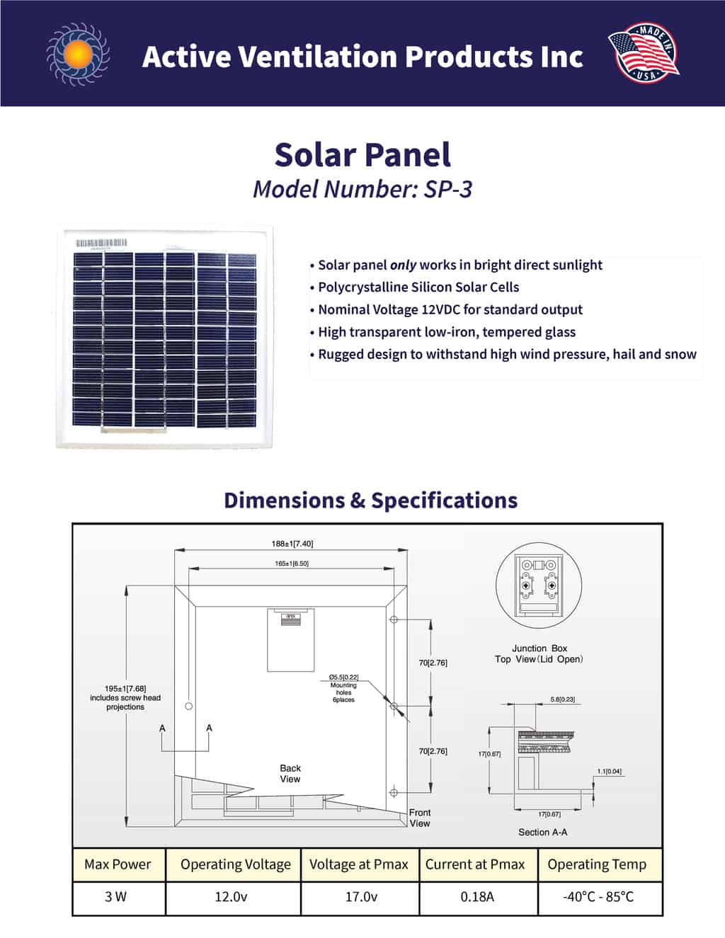 Specifications