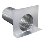 Aluminum Scupper Roof Drain | 6" Diameter | 12" Long
