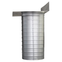 Aluminum Scupper Roof Drain | 6" Diameter | 12" Long