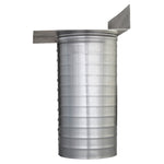Aluminum Scupper Roof Drain | 6" Diameter | 12" Long