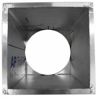 Insulated Square Roof Curb for 6" Diameter Vent | 12" high walls - Active Ventilation Products
