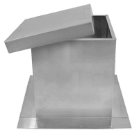 Square Roof Curb for 7" Diameter Vent | 12" high walls - Active Ventilation Products