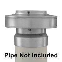 Model TVC-4-PVC | Tubi Vent Cap for PVC Pipes |  4" Diameter