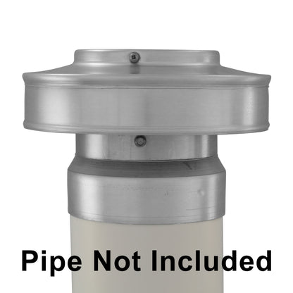 Model TVC-4-PVC | Tubi Vent Cap for PVC Pipes |  4" Diameter