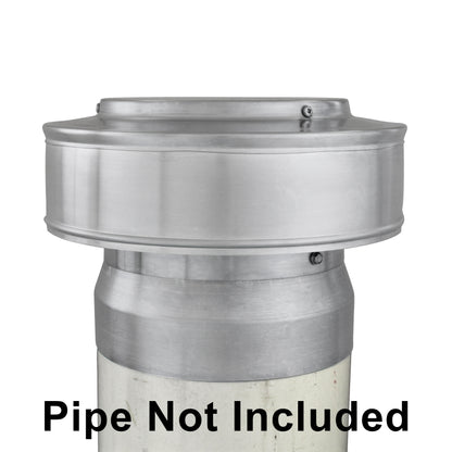 Model TVC-6-PVC | Tubi Vent Cap for PVC Pipes |  6" Diameter