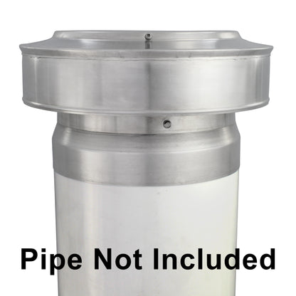 Model TVC-8-PVC | Tubi Vent Cap for PVC Pipes |  8" Diameter