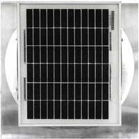 Model RBSF - 8 - C4 | Round Back Solar Fan | 8″ Diameter | 4″ Tall Collar | CFM: 365 - Active Ventilation Products