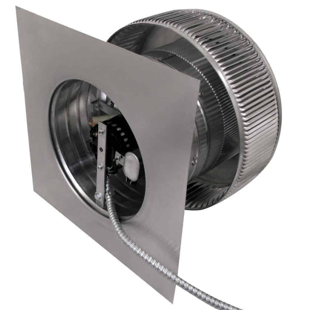 Model AF-10-C6 | Aura Fan | 10" Diameter | 6" Tall Collar | Flat Flange | CFM: 500