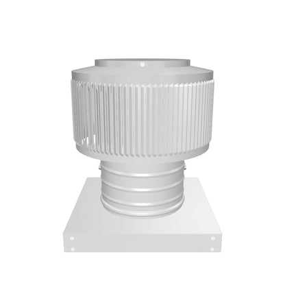 Model AF-6-C4-CMF | Aura Fan | 6" Diameter | 4" Tall Collar | Curb Mount Flange | CFM: 120