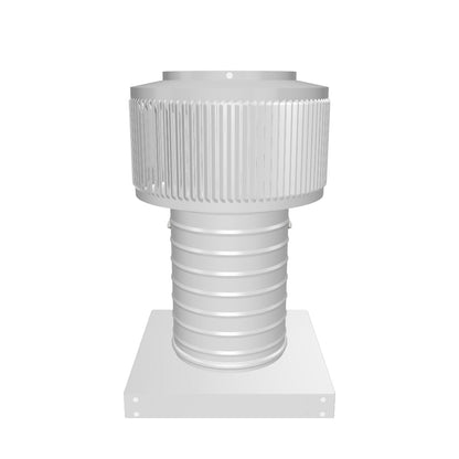 Model AF-6-C8-CMF | Aura Fan | 6" Diameter | 8" Tall Collar | Curb Mount Flange | CFM: 120