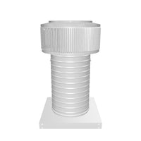 Model AF-8-C12-CMF | Aura Fan | 8" Diameter | 12" Tall Collar | Curb Mount Flange | CFM: 250