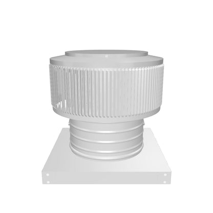 Model AF-8-C4-CMF | Aura Fan | 8" Diameter | 4" Tall Collar | Curb Mount Flange | CFM: 250