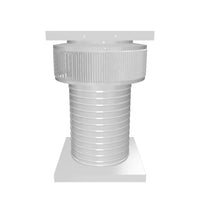Aura Solar Exhaust Fan 524 CFM | 10" Diameter | 12" Tall Collar  | Curb Mount Flange