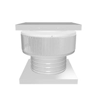 Aura Solar Exhaust Fan 524 CFM | 10" Diameter | 4" Tall Collar  | Curb Mount Flange