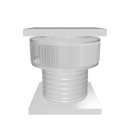 Aura Solar Exhaust Fan 524 CFM | 10" Diameter | 6" Tall Collar  | Curb Mount Flange