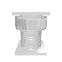 Aura Solar Exhaust Fan 524 CFM | 10" Diameter | 8" Tall Collar  | Curb Mount Flange