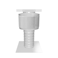 Model ASF-4-C6 | Aura Solar Fan | 4" Diameter | 6" Tall Collar | CFM: 91