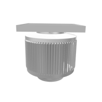 Model ASF-4-RF | Aura Solar Attic Fan | 4" Diameter | Roof Turbine Retrofit