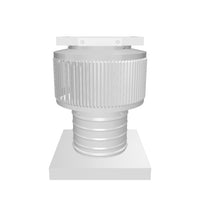 Aura Solar Exhaust Fan 205 CFM | 6" Diameter | 4" Tall Collar  | Curb Mount Flange