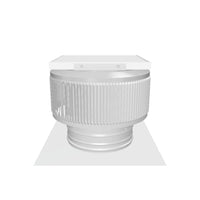Model ASF-8-C2 | Aura Solar Fan | 8" Diameter | 2" Tall Collar | CFM: 365