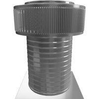 Gravity Roof Ventilator 10" dia with Curb Mount Base