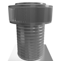 Gravity Ventilator - Aura Ventilator | 10" Diameter | 12" Tall Collar | Flat Base