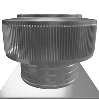 Gravity Roof Ventilator 10" dia with Curb Mount Base