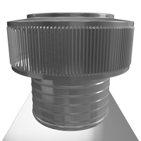 Gravity Roof Ventilator 10" dia with Curb Mount Base