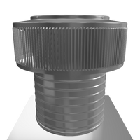 Gravity Ventilator - Aura Ventilator | 10" Diameter | 8" Tall Collar | Flat Base