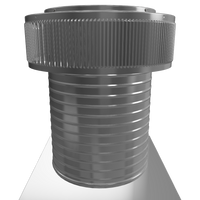 Gravity Roof Ventilator 12" dia with Curb Mount Base