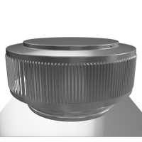 Gravity Ventilator - Aura Ventilator | 12" Diameter | 2" Tall Collar | Flat Base